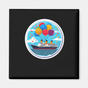 Aimant Croisière d'anniversaire Groupe drôle D
