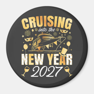 Aimant Croisière dans le Nouvel An 2027 Cercle