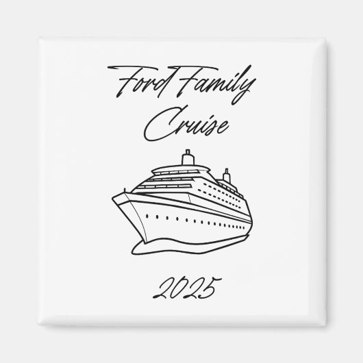 Aimant Croisière de la famille Ford 2025 (Devant)