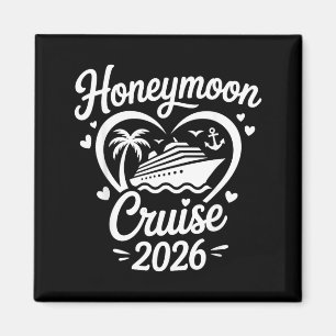 Aimant Croisière de lune de miel 2026 Couples mariés Corr