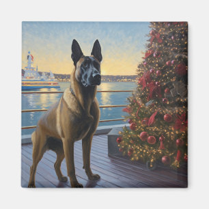 Aimant Croisière de Noël de Malinoi en Belgique : Pawsome