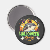 Aimant Croisière d'Halloween 2024 Voyage Éffrayant en fam (Recto/Verso)