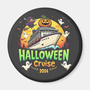 Aimant Croisière d'Halloween 2024 Voyage Éffrayant en fam