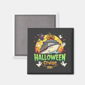 Aimant Croisière d'Halloween 2024 Voyage Éffrayant en fam (Recto/Verso)