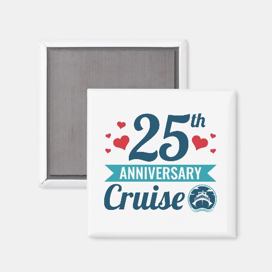 Aimant Croisière du 25e anniversaire (Recto/Verso)