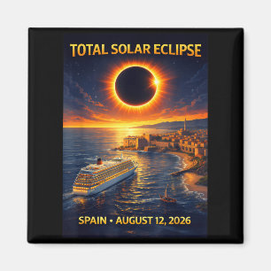 Aimant Croisière Eclipse Solaire Totale 2026 Espagne 12 a
