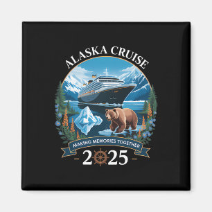 Aimant Croisière en Alaska 2025 Famille Croisière en Alas