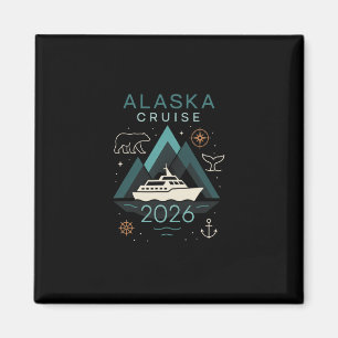 Aimant Croisière en Alaska 2026 - Voyage de vacances en f