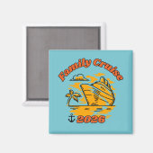 Aimant Croisière en famille 2026 Porte (Recto/Verso)