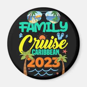 Aimant Croisière en famille Caraïbes 2023 Vacances d'été
