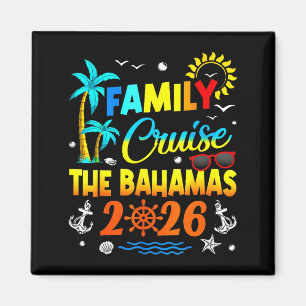 Aimant Croisière familiale pour femmes Bahamas Été Artwor