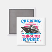Aimant Croisière Sur 10 Ans Mariage (Recto/Verso)