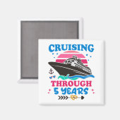 Aimant Croisière Sur 5 Ans Mariage (Recto/Verso)