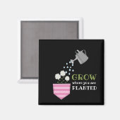 Aimant Croissance là où vous êtes planté de poche inspira (Recto/Verso)