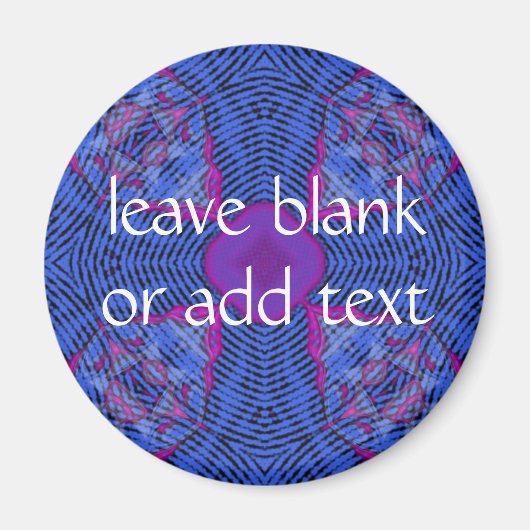 Aimant croix bleue foncée (Devant)