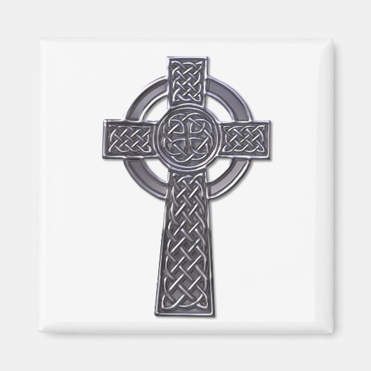 Aimant Croix celtique - Argent (Devant)