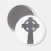 Aimant Croix celtique - Argent (Recto/Verso)