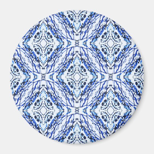 Aimant Croix celtique bleue...... (Devant)