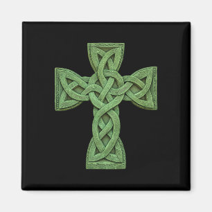 Aimant Croix celtique irlandaise Nœud chrétien Sainte Tri