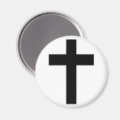 Aimant Croix chrétienne (Recto/Verso)
