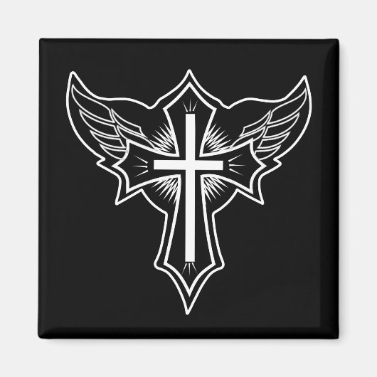 Aimant Croix chrétienne (Devant)