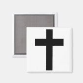 Aimant Croix chrétienne (Recto/Verso)