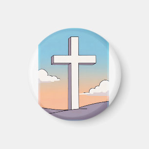 Aimant Croix Chrétienne Inspirante
