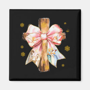 Aimant Croix chrétienne Jésus Nativité Ange Arc Noël