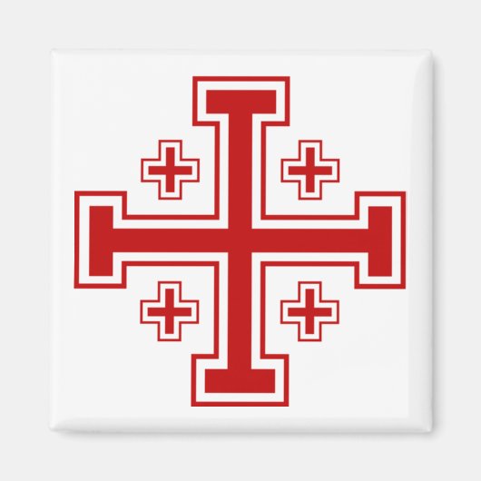 Aimant Croix de Jérusalem (Devant)