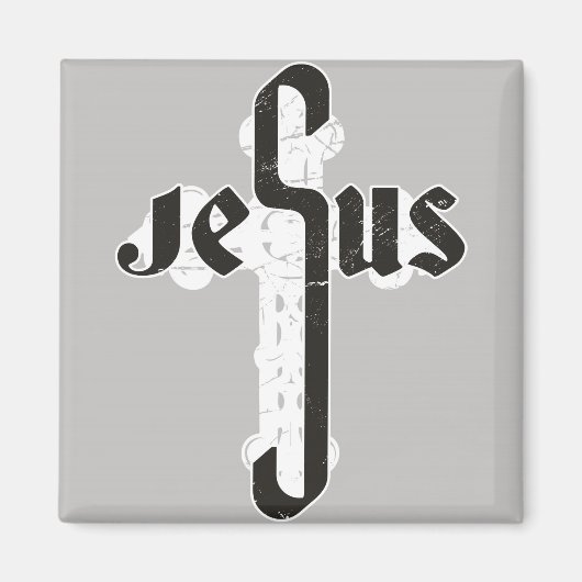Aimant Croix de Jésus (Devant)
