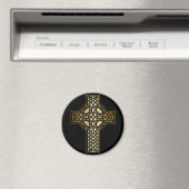 Aimant Croix de noeud celtique en or et noir (In Situ (Lave-vaisselle))