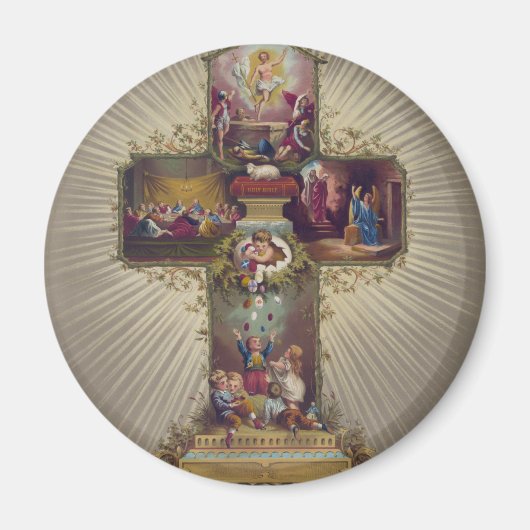 Aimant Croix de Pâques (Devant)