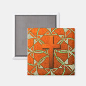 AIMANT CROIX DÉCORATIVE (Recto/Verso)