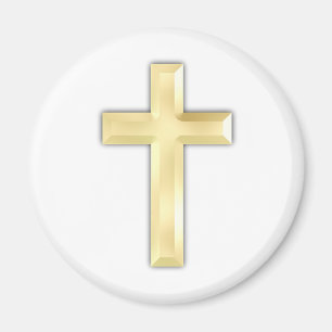 Aimant Croix d'or