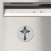 Aimant Croix du crâne Goth (In Situ (Lave-vaisselle))