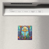 Aimant Croix en verre tendu (In Situ (Lave-vaisselle))