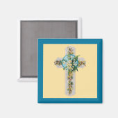 Aimant Croix et fleurs de l'aimant de 1910 (Recto/Verso)