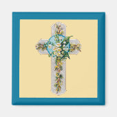 Aimant Croix et fleurs de l'aimant de 1910 (Devant)
