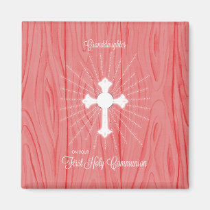 Aimant Croix et rayons de première communion de petite-fi