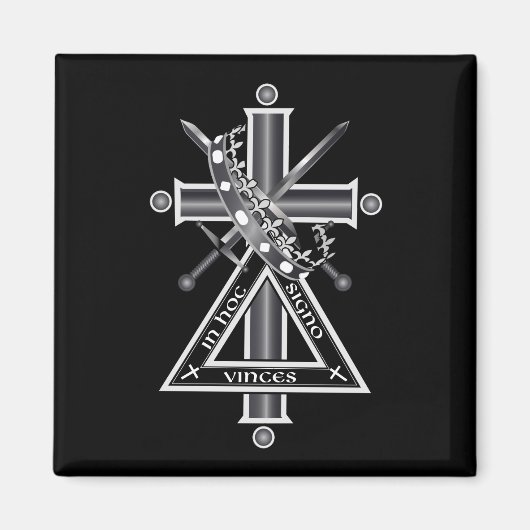 Aimant Croix freemasonique (Devant)