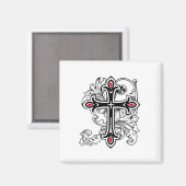Aimant Croix gothique (Recto/Verso)