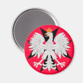 Aimant Croix maltaise de l'aigle polonais (Recto/Verso)
