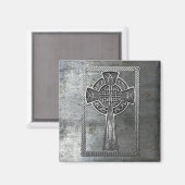 Aimant Croix métallique usée (Recto/Verso)