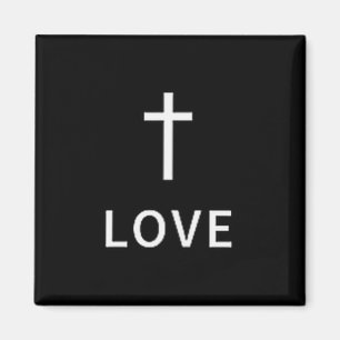 Aimant Croix minimale chrétienne Amour Mode religieux sub