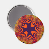 Aimant Croix orange et violet (Recto/Verso)