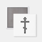 Aimant Croix orthodoxe (Recto/Verso)