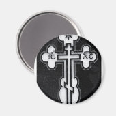 Aimant Croix orthodoxe grecque (Recto/Verso)