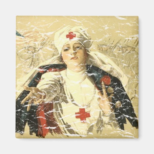 Aimant Croix Rouge (Devant)