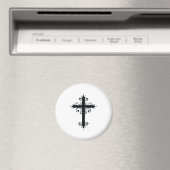 Aimant Croix sculptée décorative de luxe (In Situ (Lave-vaisselle))