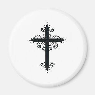 Aimant Croix sculptée décorative de luxe